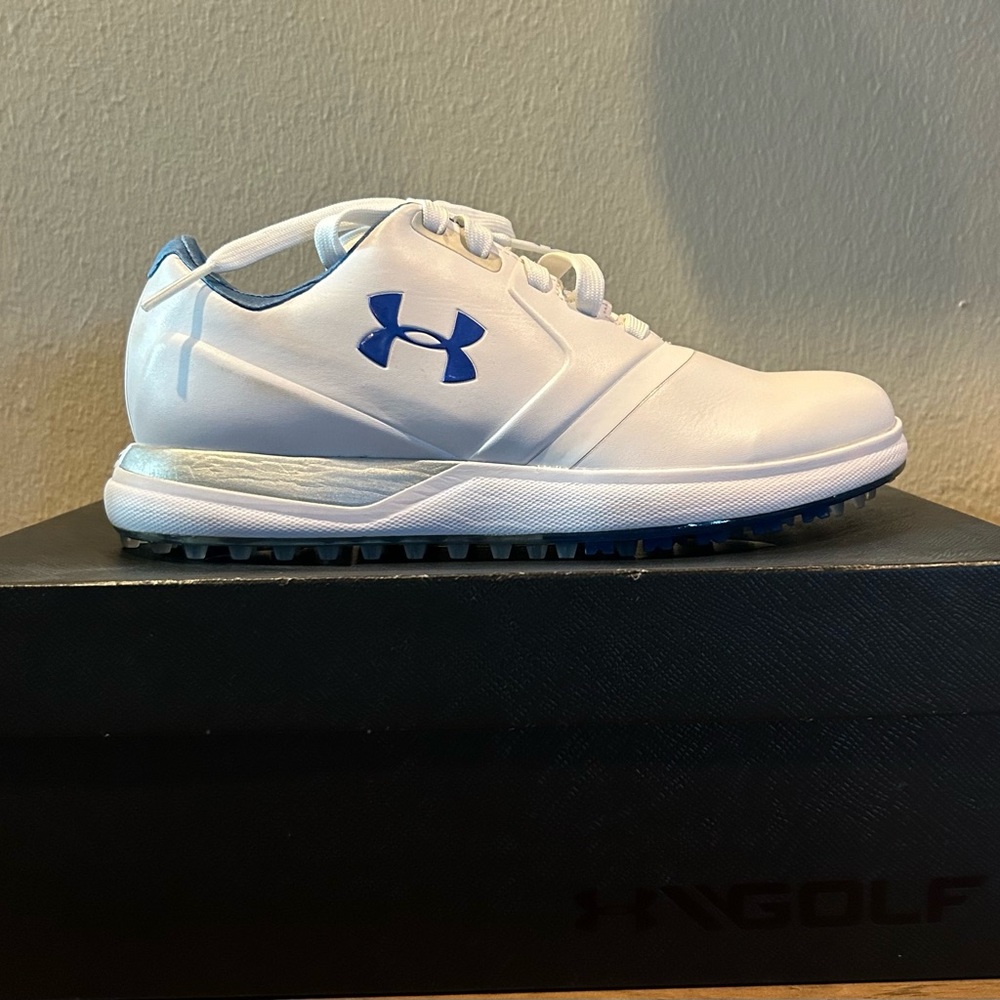 Under Armour Performance Women’s Golf Shoes-White/Blue-Size 7.5 NIB⛳️ - Picture 6 of 6